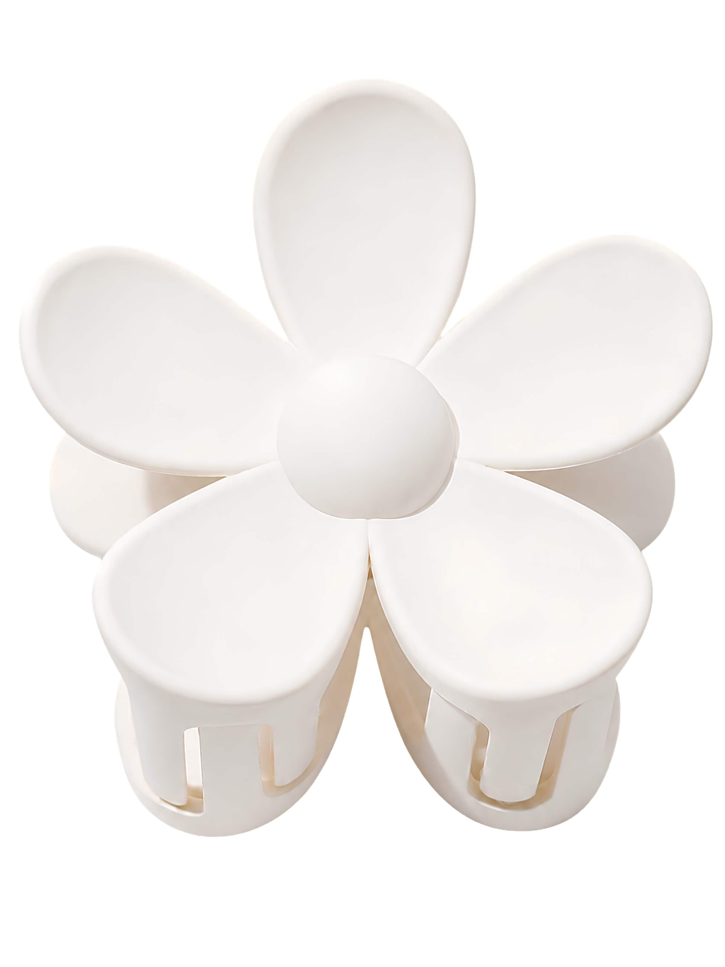 soho Hair accesoires Κοσμήματα για τα μαλλιά 'Bloom Hair Claw - White' σε λευκό: μπροστά