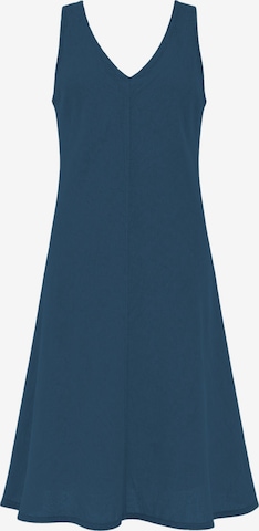 Robe d’été 'V Neck Linen Cami Dress' Haris Cotton en bleu : devant