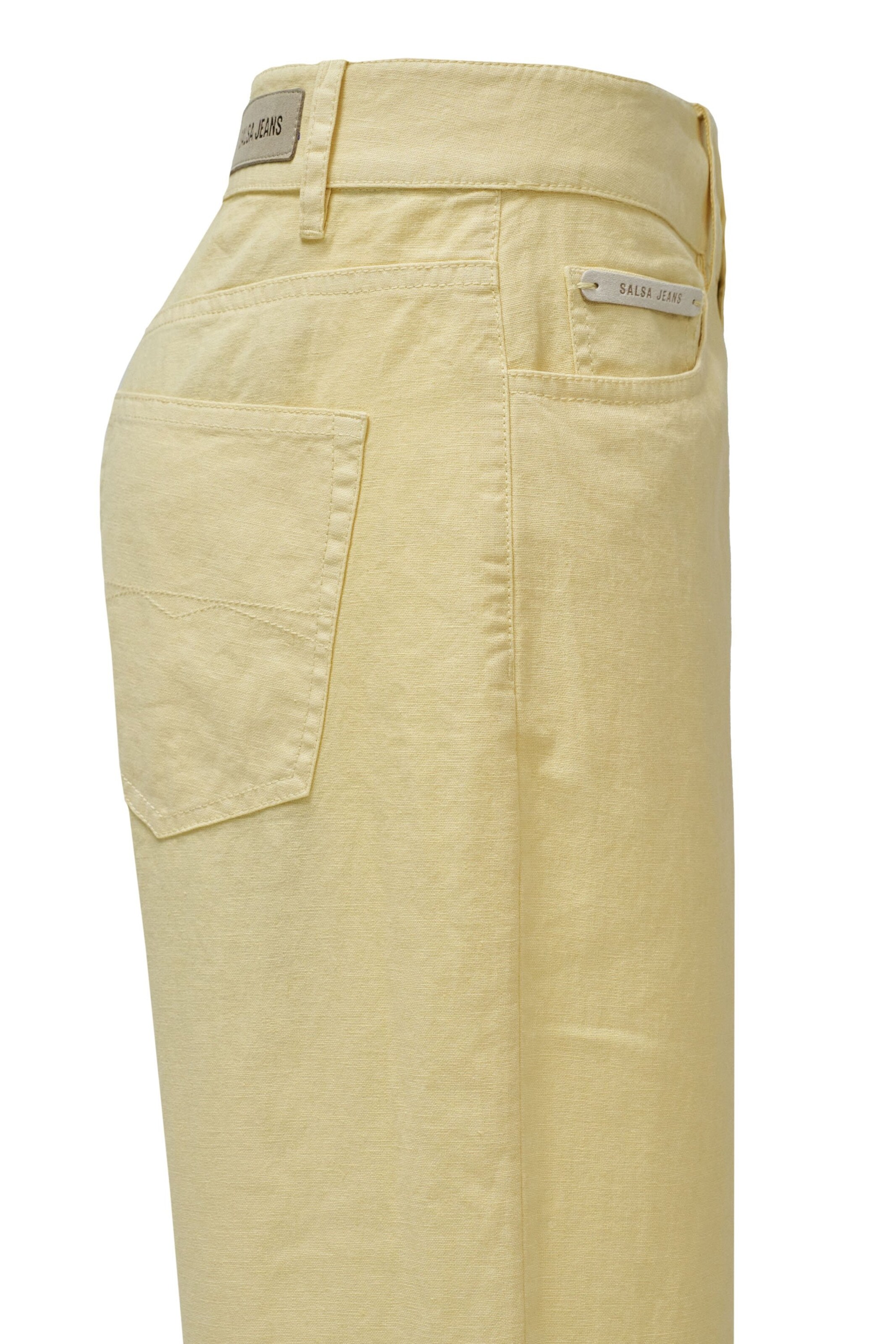 Regular Pantalon chino Salsa Jeans en jaune