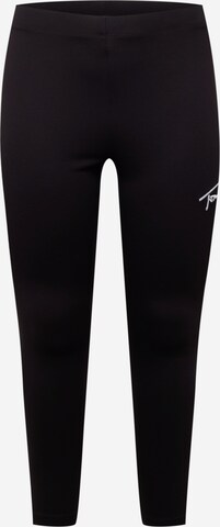 Tommy Jeans Curve Skinny Leggings in Black: front