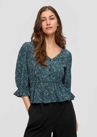 QS Blouse in Green: front