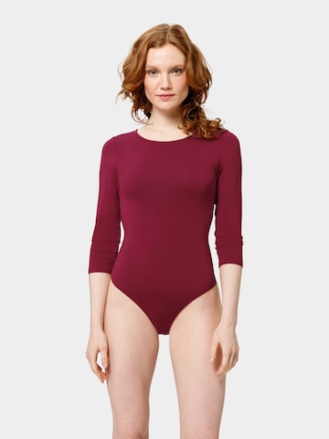 Les Lunes Shirt body 'Alena' in Rood: voorkant