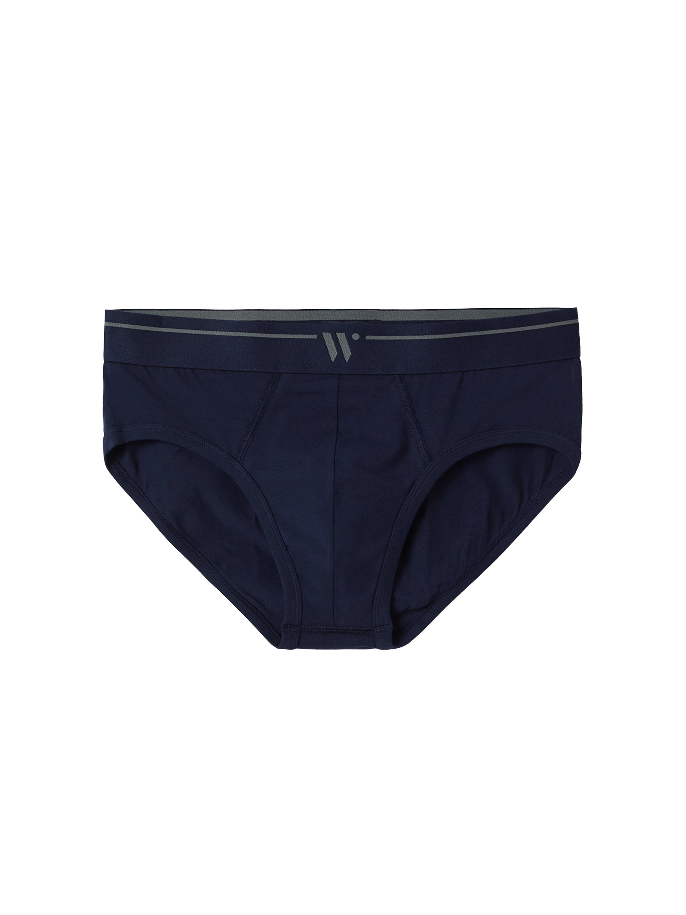 Slip 'Woody Men Basic Underwear - Midi slip - duopack - Wit' Woody en bleu : devant
