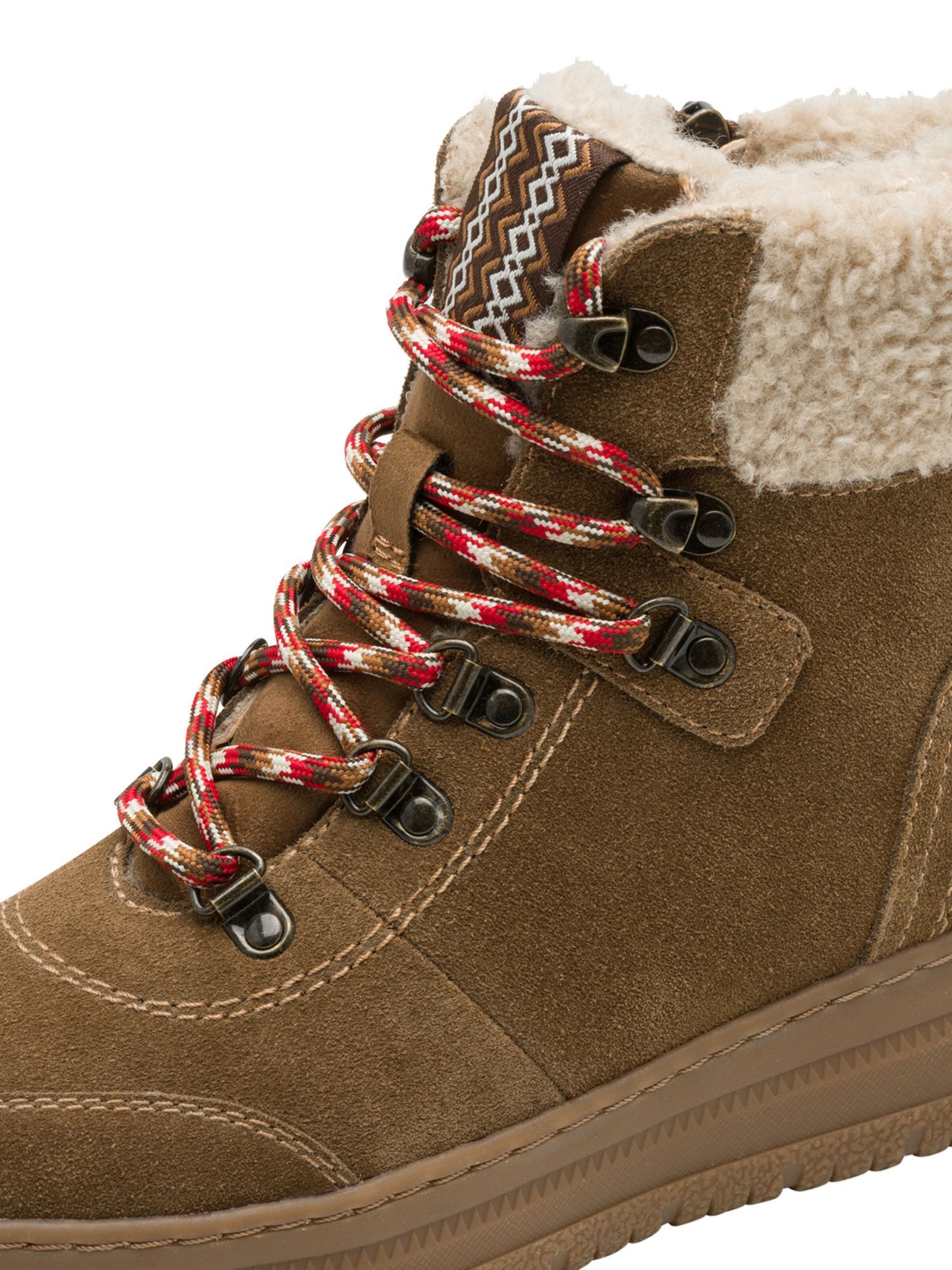 Tamaris Schnürstiefelette in Braun