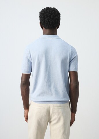 MANGO MAN Sweater 'Tip' in Blue