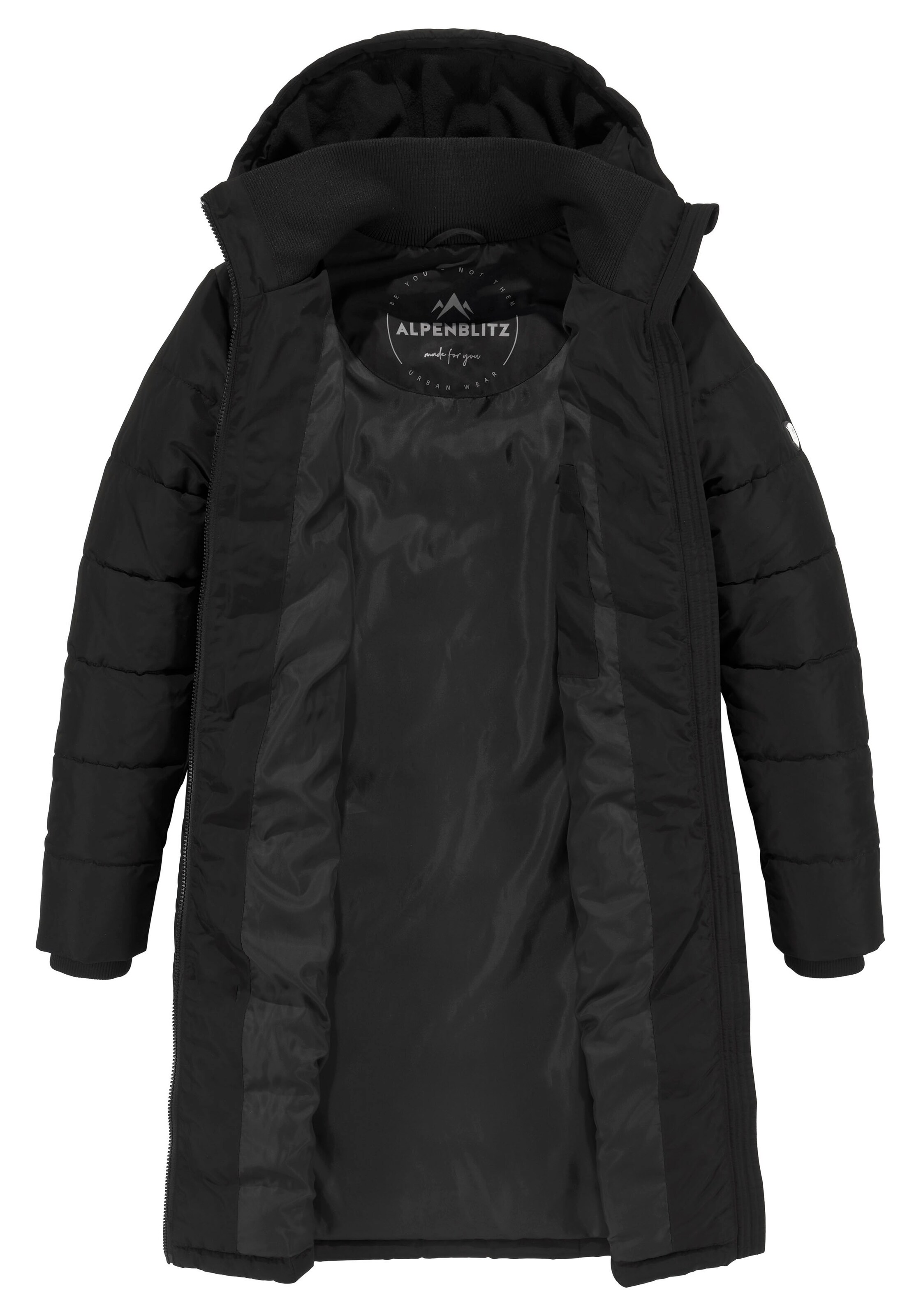 ALPENBLITZ Wintermantel in Schwarz