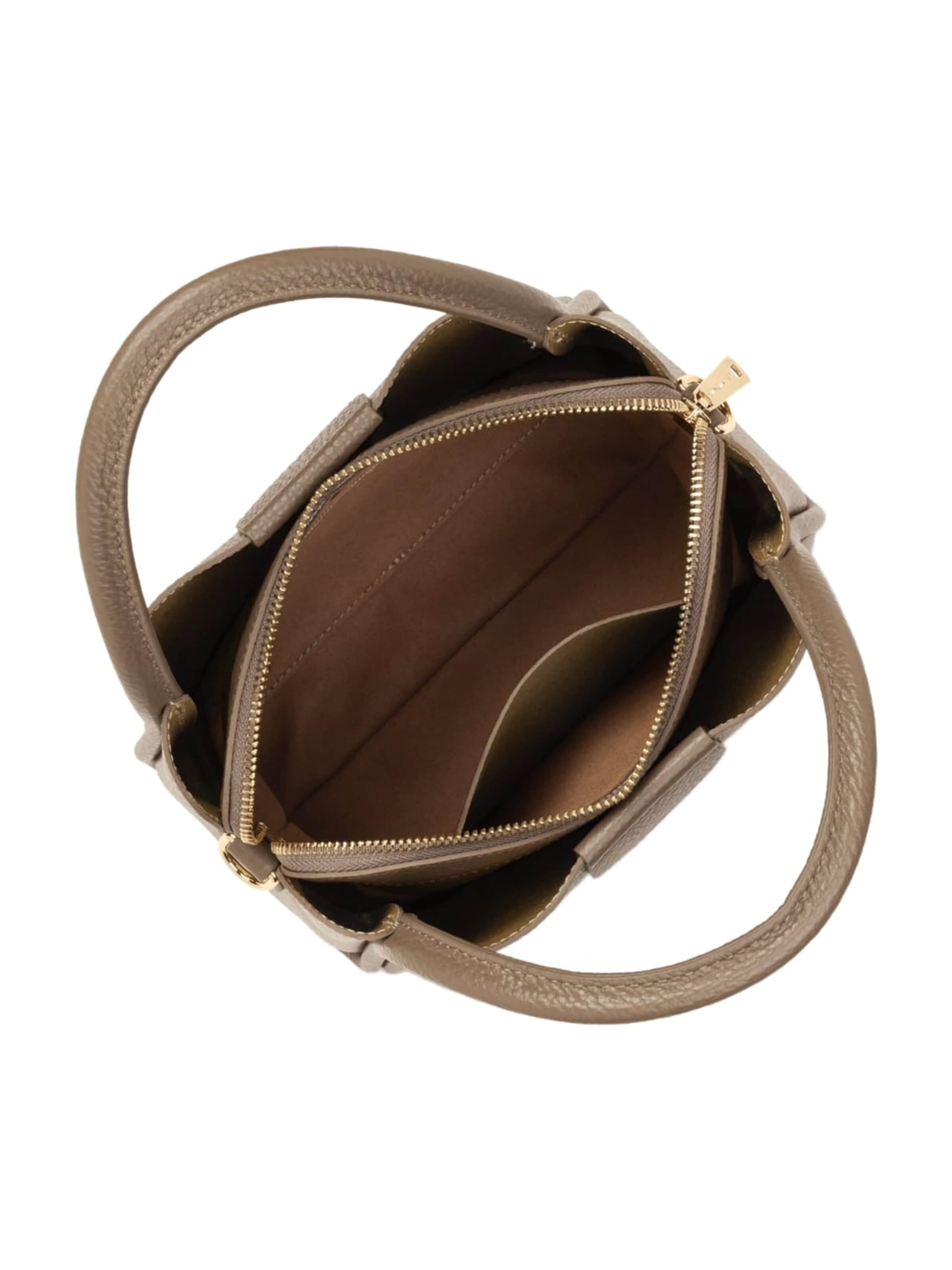 zelts LANCASTER Paris Rokassomiņa 'Lancaster Sac à main Aimantée S Ida Double Taupe - In - Or'