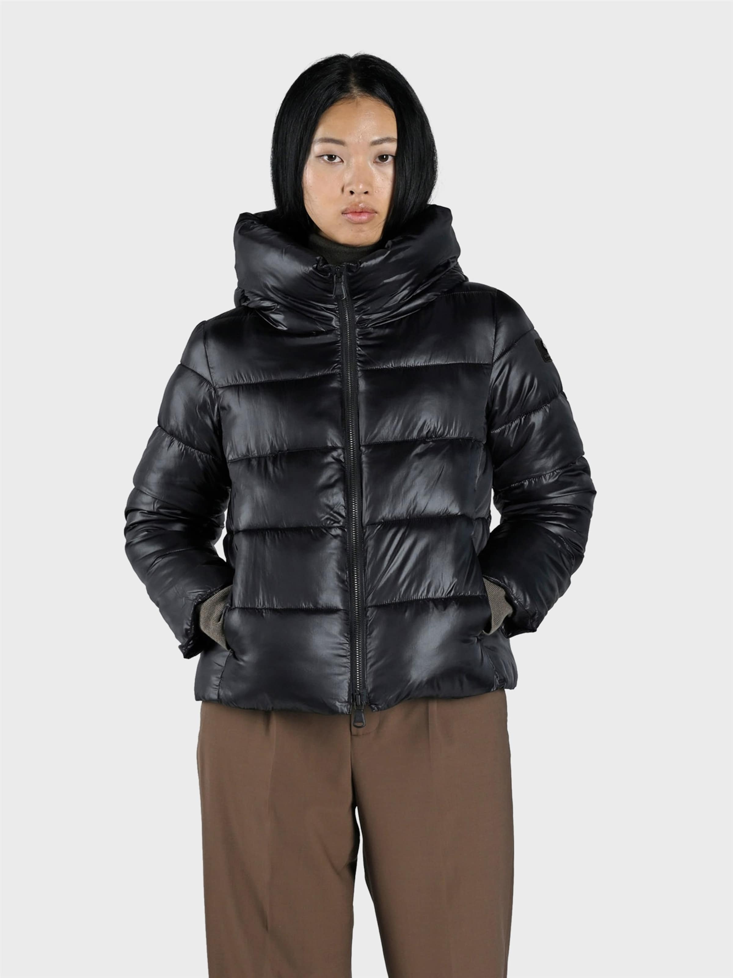 Canadian Classics Winterjas ' BRETON ' in Zwart: voorkant