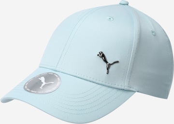 mėlyna PUMA Megzta kepurė: priekis