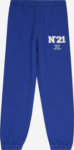 N°21 Trousers in Blue: front