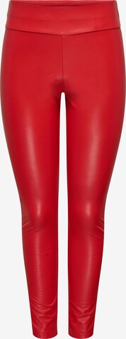 ONLY Skinny Leggings 'PAPAYA' in Red: front