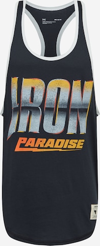 T-Shirt fonctionnel 'Project Rock Iron' UNDER ARMOUR en noir : devant