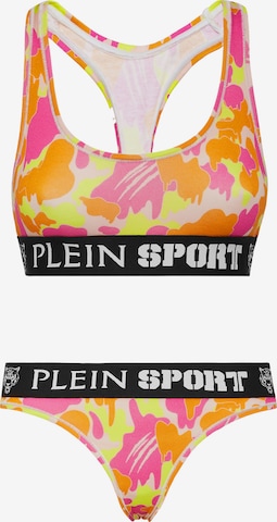 Plein Sport - Soutien Bustier Conjuntos de lingerie em rosa: frente