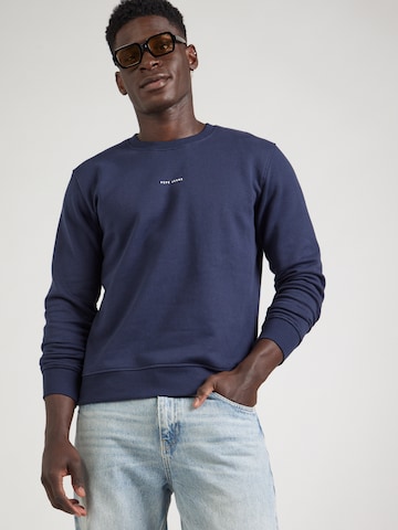 Pepe Jeans Sweatshirt in Blauw: voorkant
