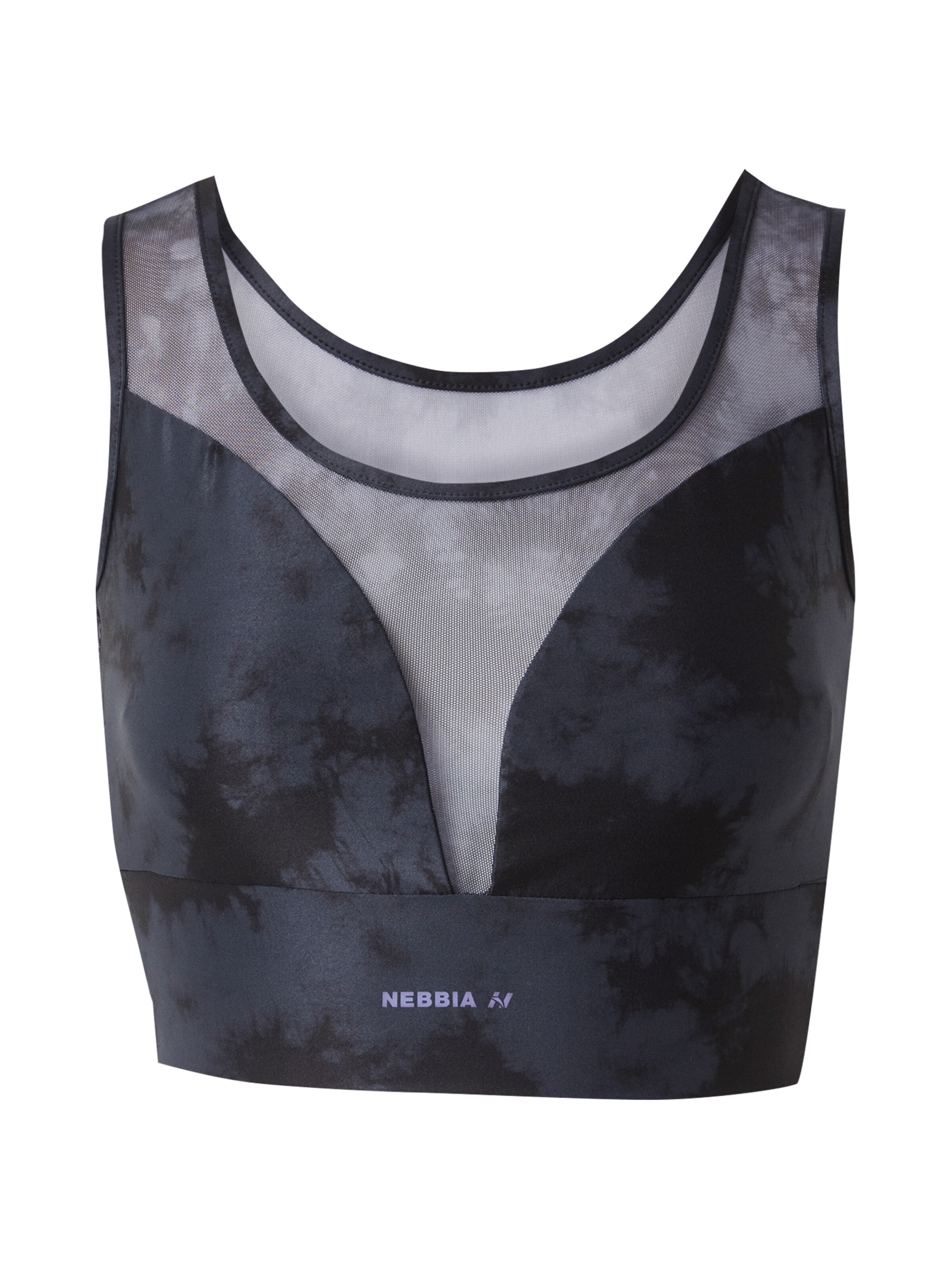 NEBBIA Bustier Sport-BH 'IMPACT 478' in Schwarz: Vorderseite