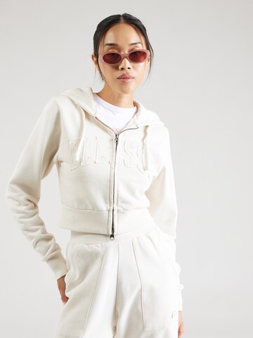 ELLESSE Sweatvest 'Lou' in Wit: voorkant