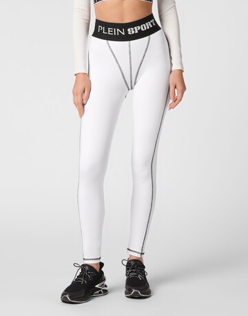 Skinny Leggings di Plein Sport in bianco: frontale