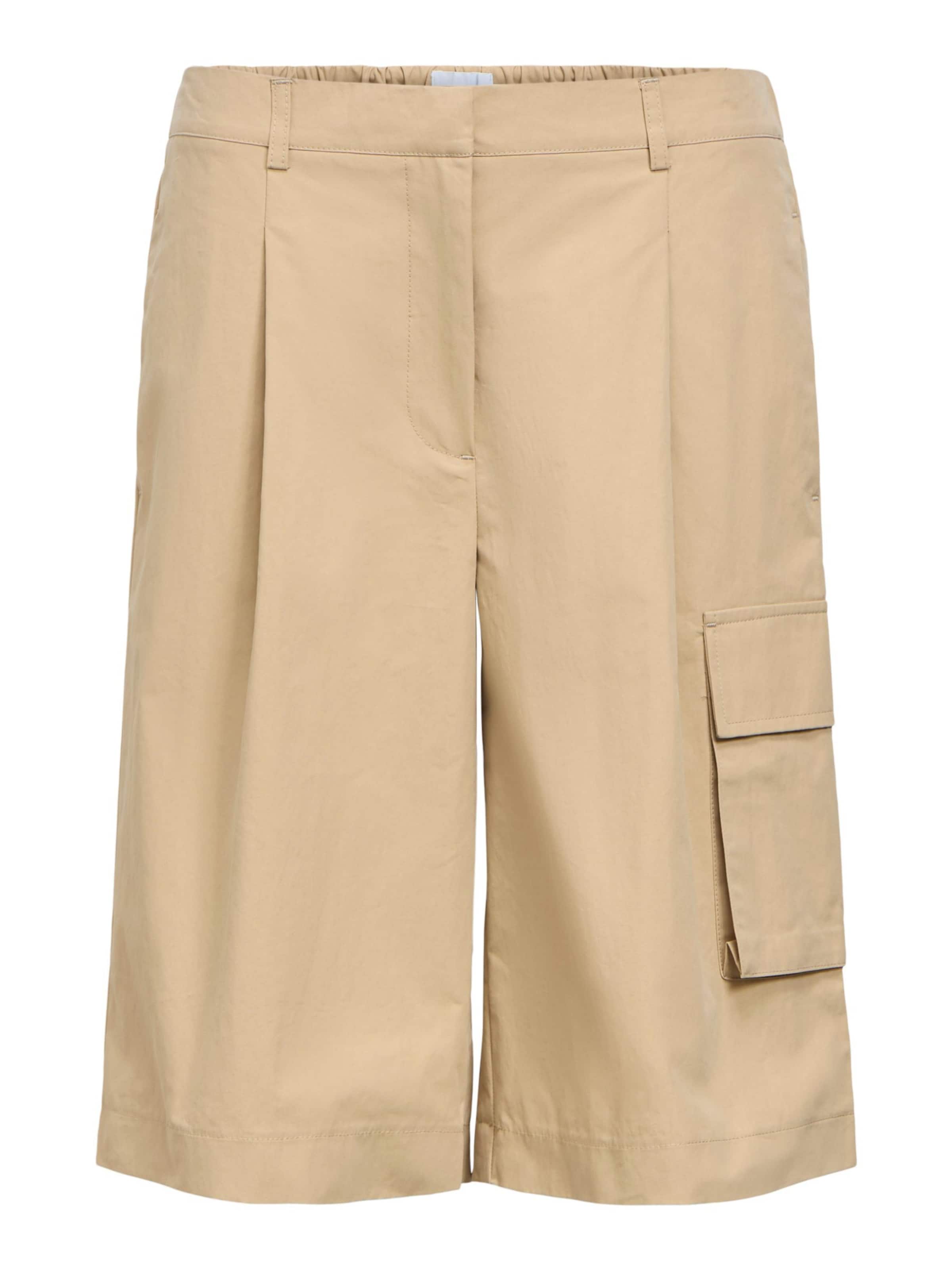 OBJECT Loosefit Bukser 'OBJYaya' i beige: forside