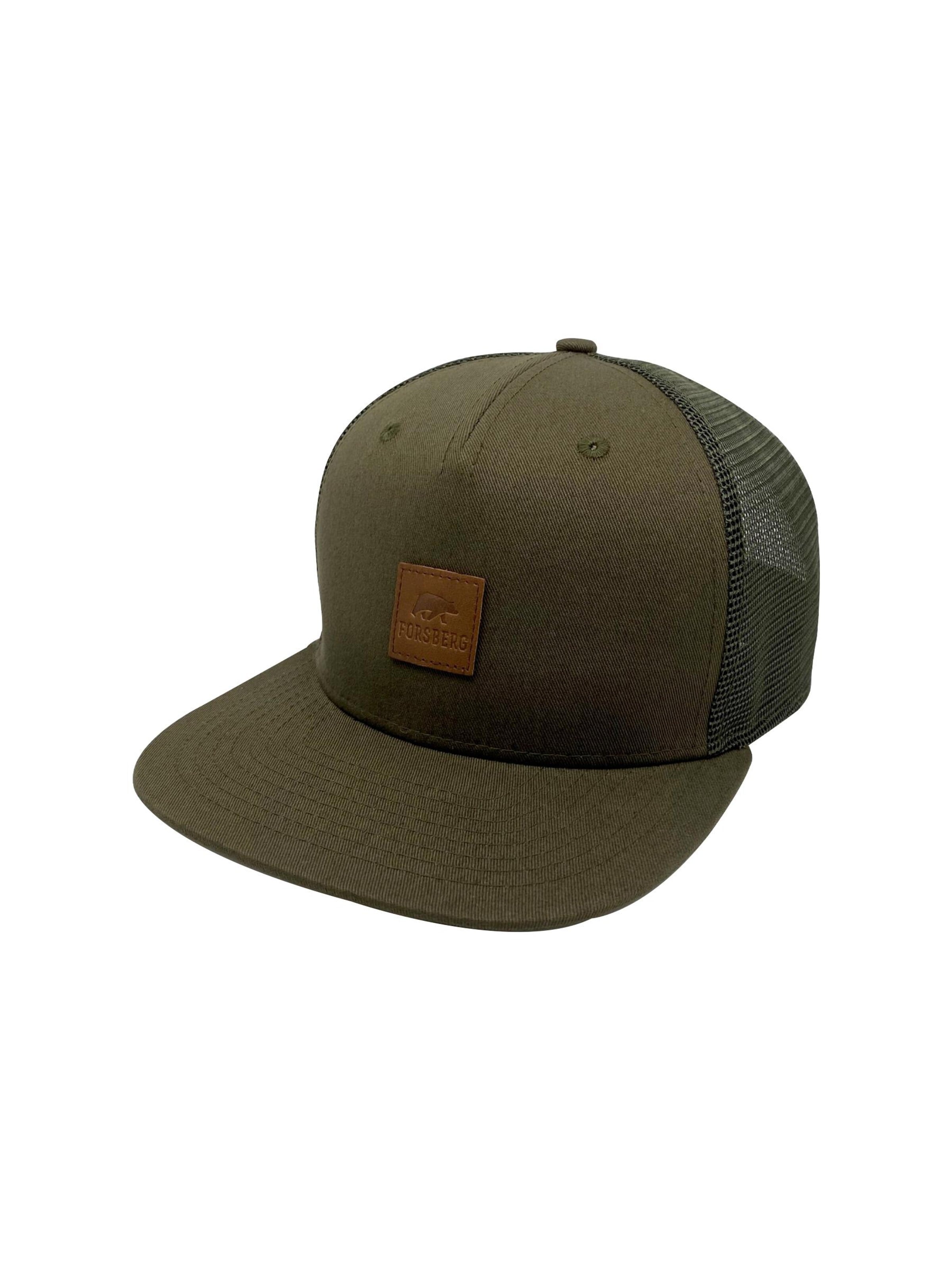 FORSBERG Cap 'olivfarbene Cap mit Netzgewebe' in Green: front