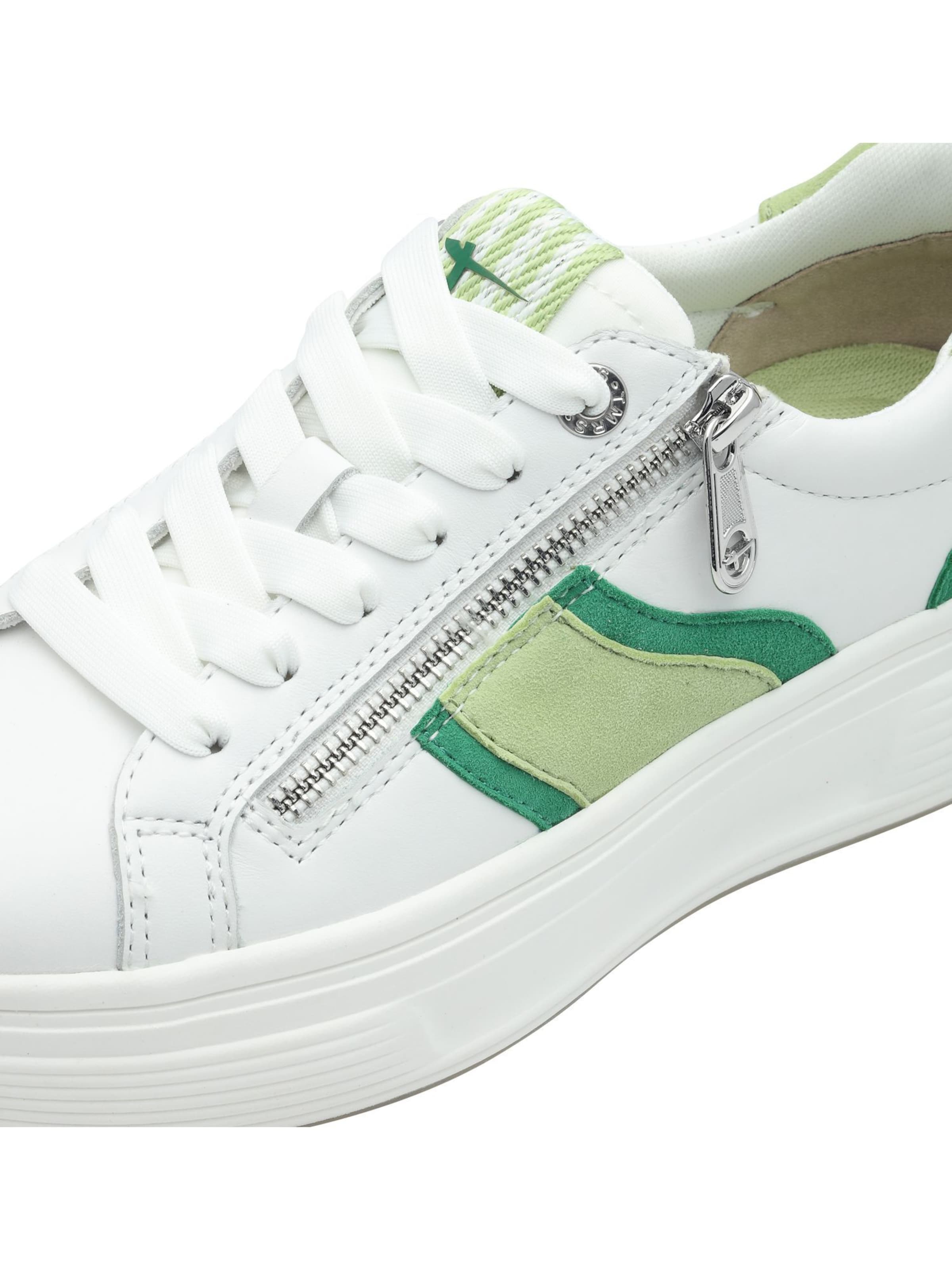 Baskets basses Tamaris en vert