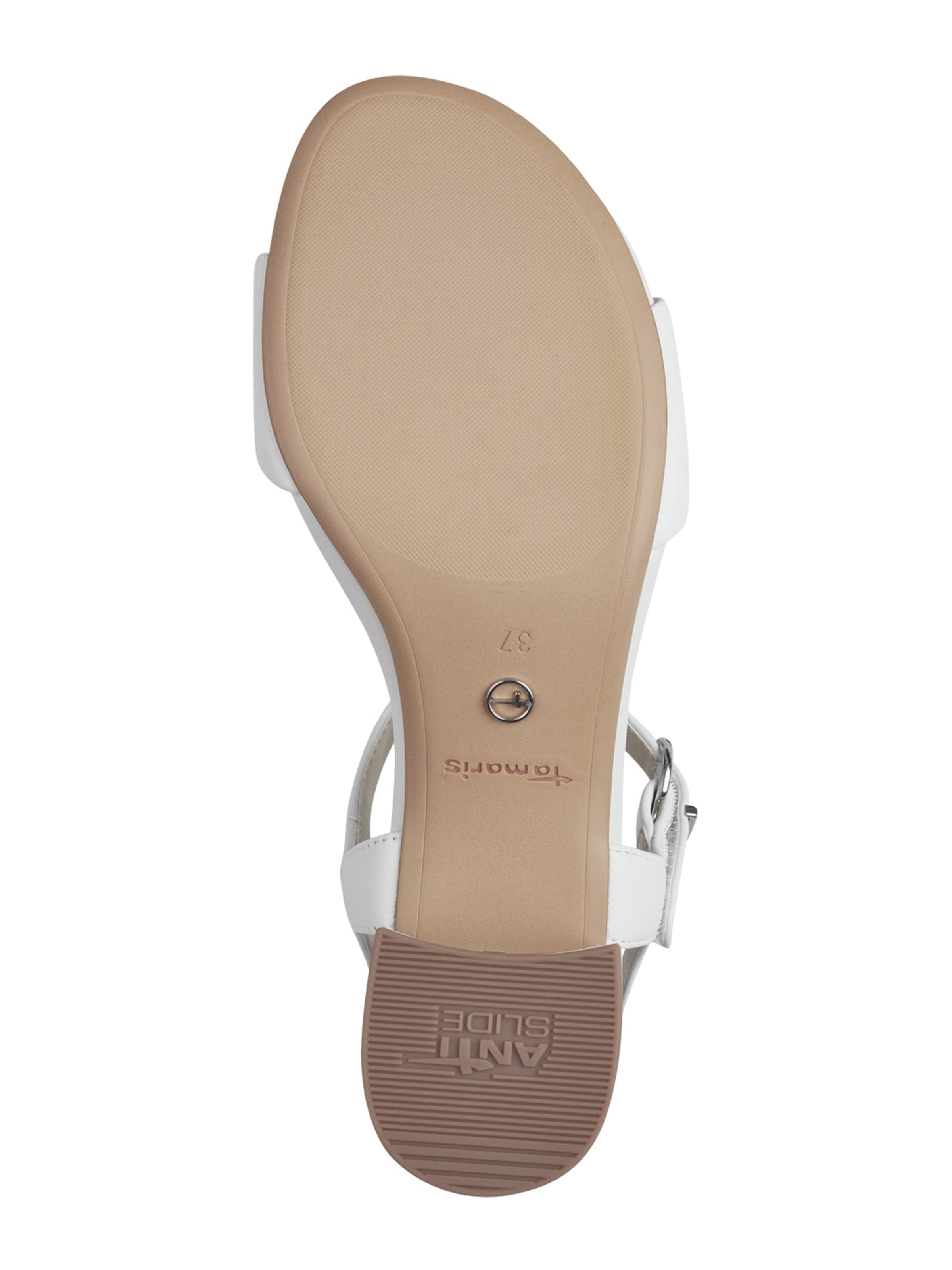 Tamaris Сандали с каишка в бяло