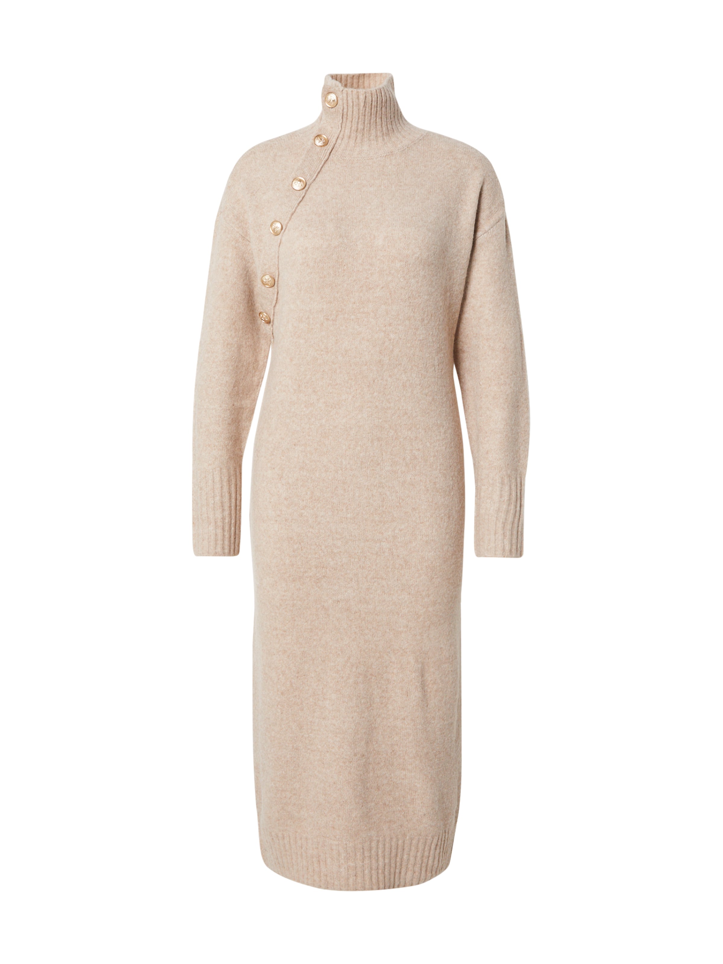 VILA - Vestido de punto en beige: frente