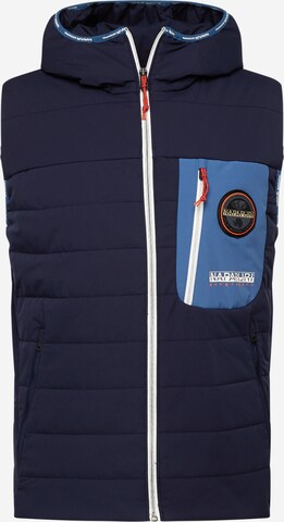 NAPAPIJRI Bodywarmer 'A-HURON' in Blauw: voorkant