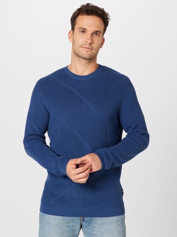 Pull-over TOM TAILOR DENIM en bleu : devant