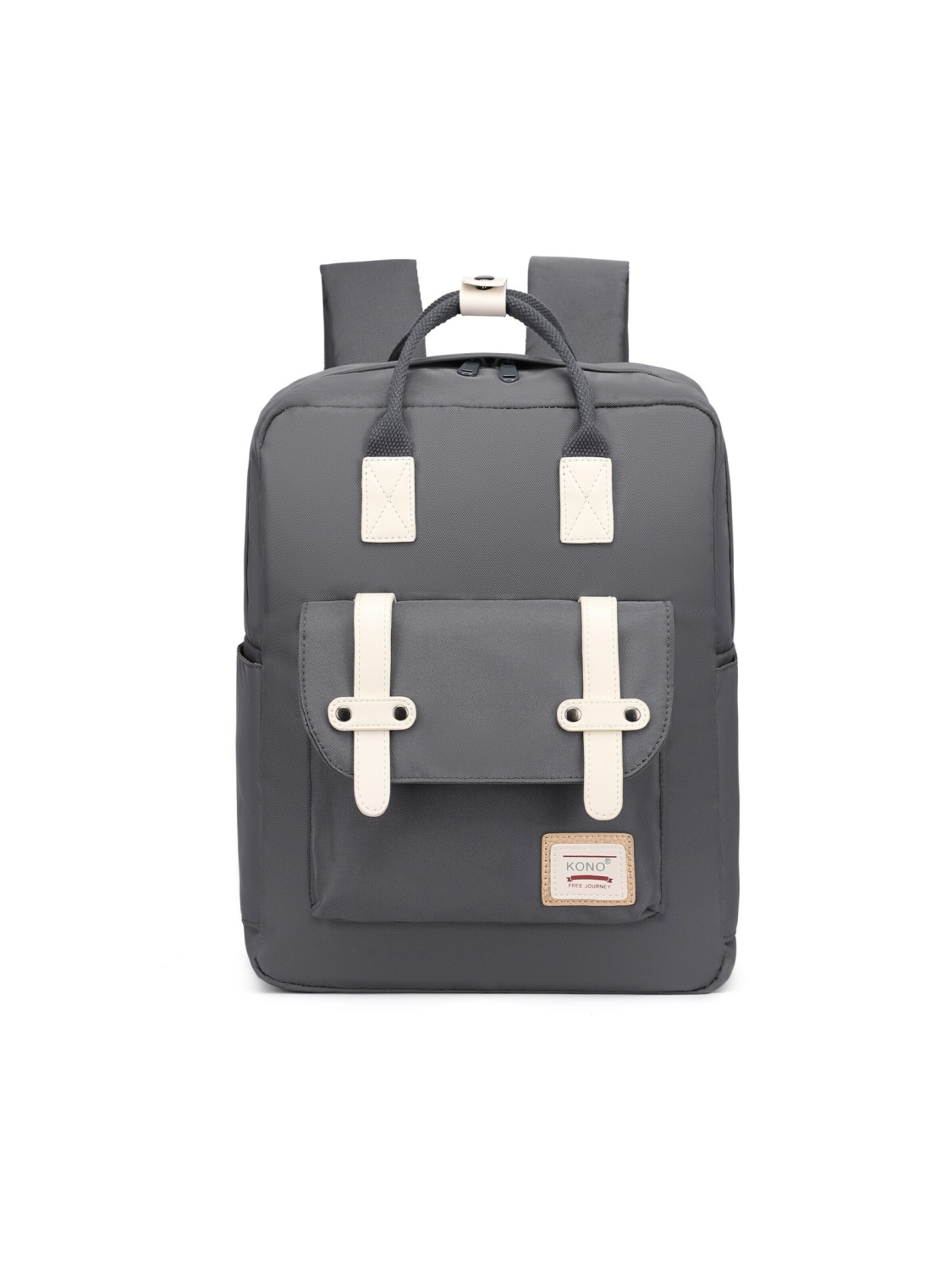 Kono Rucksack‌‌‌‌‌‌‌ in Grau: Vorderseite