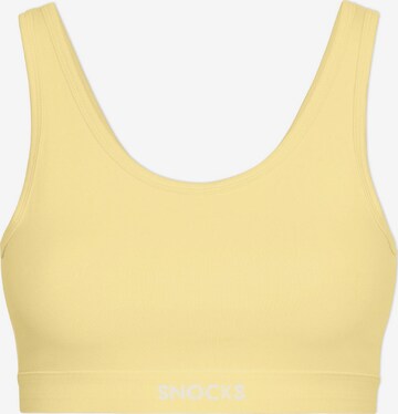 SNOCKS Boxer shorts 'Soft-Bra' in Yellow: front