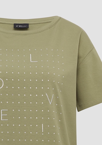 s.Oliver BLACK LABEL Футболка в Зеленый