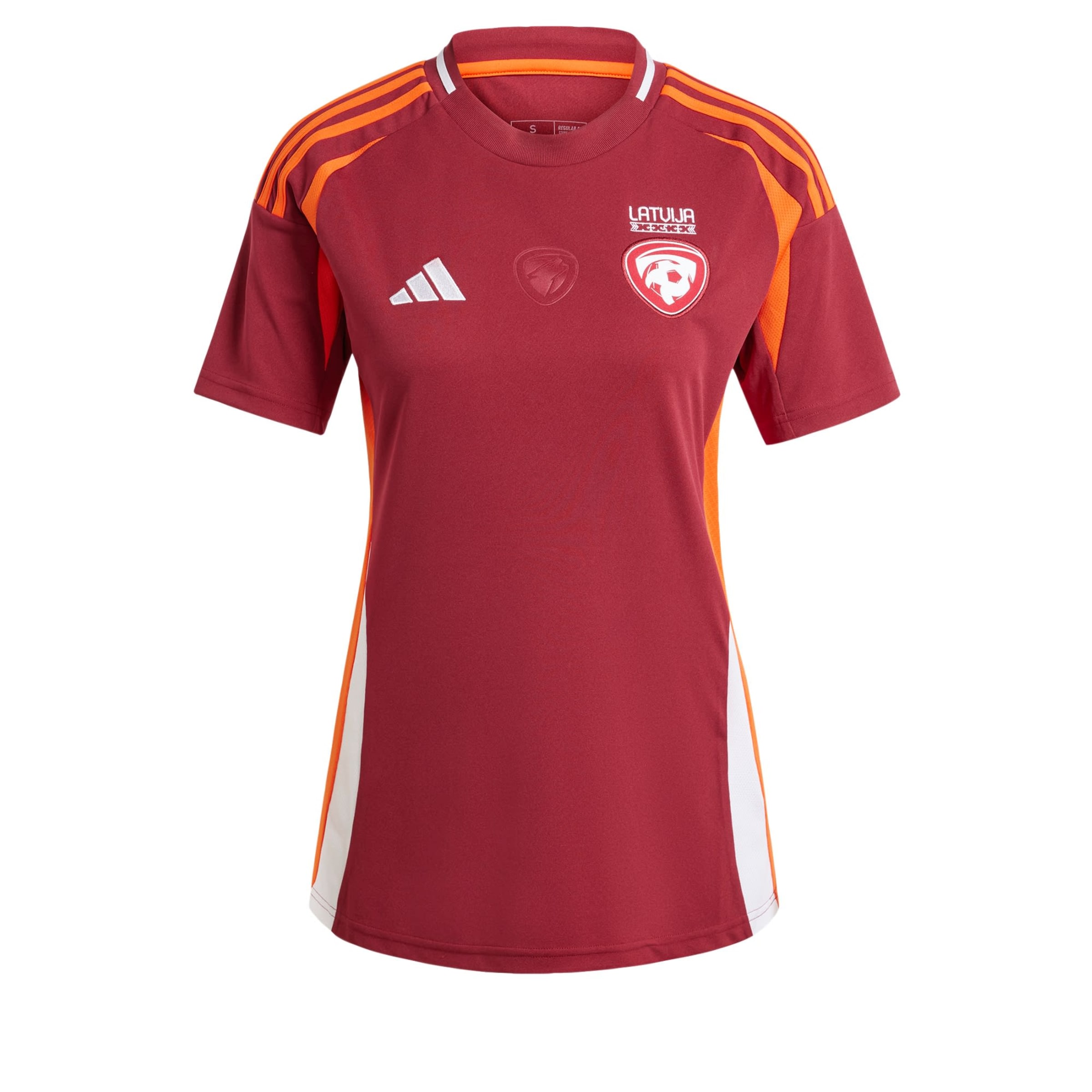 Maillot 'Lettland 24' ADIDAS PERFORMANCE en rouge : devant