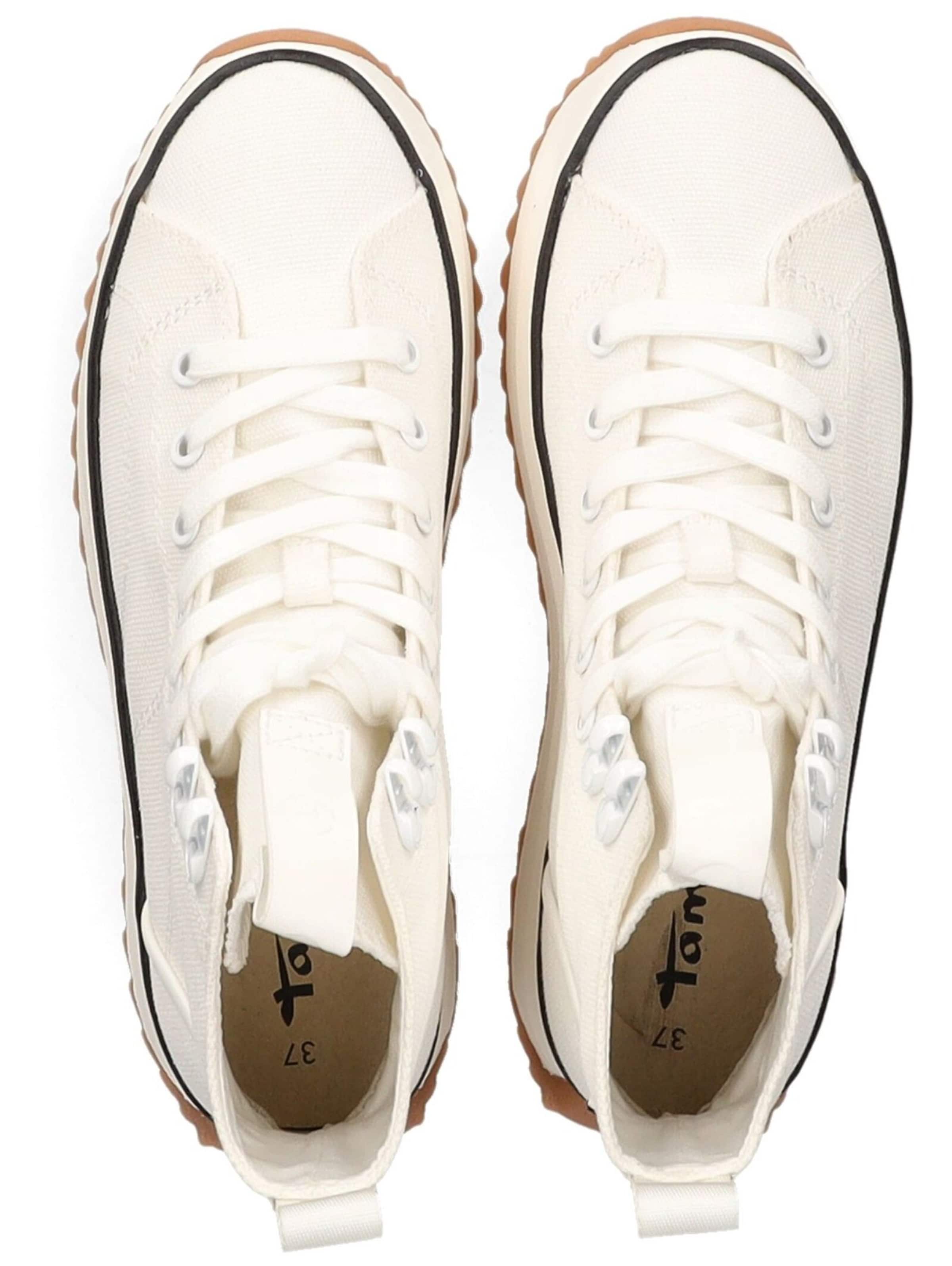 Sneaker alta di Tamaris in bianco