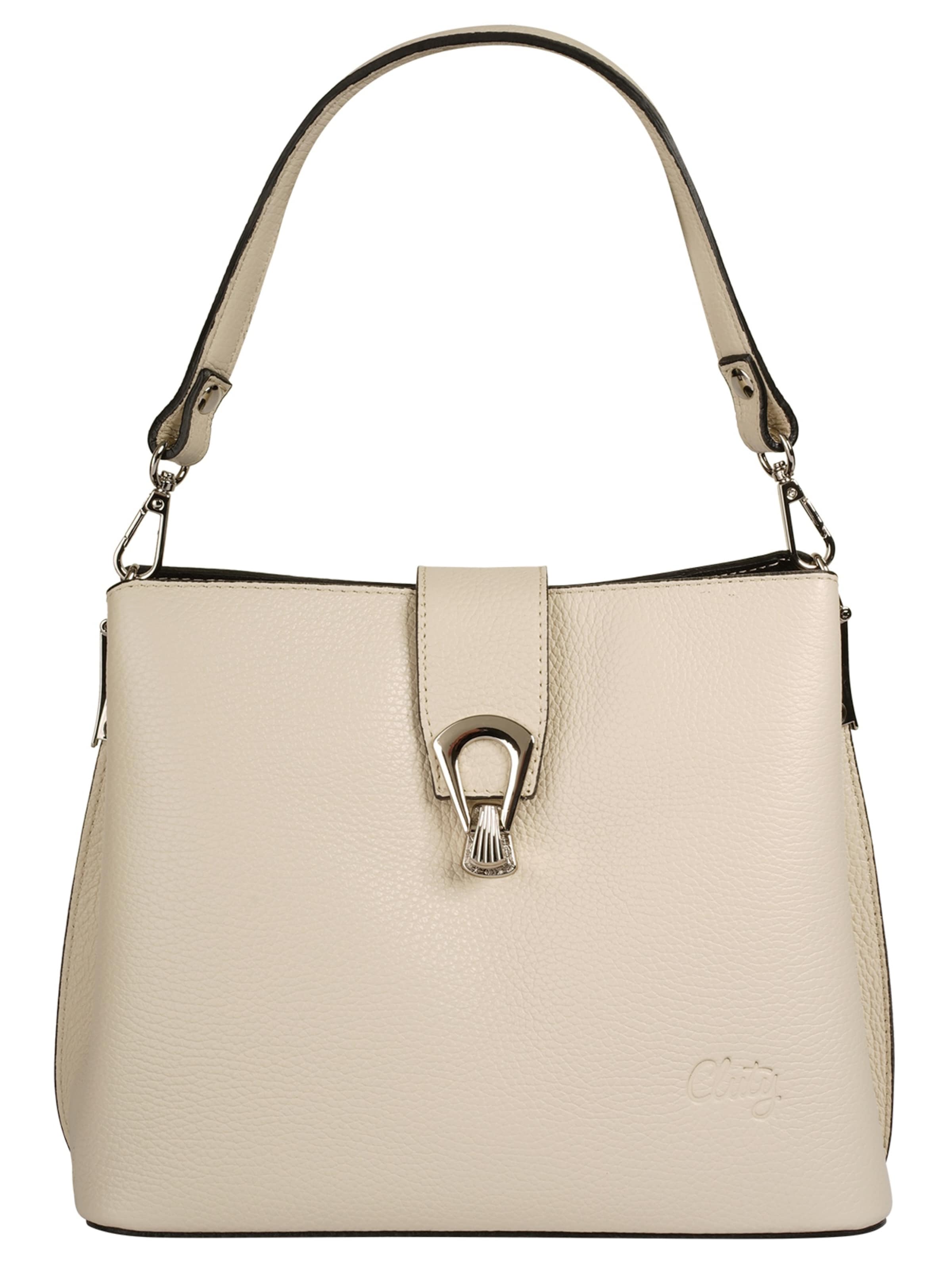 Cluty Crossbody Bag in Beige: front