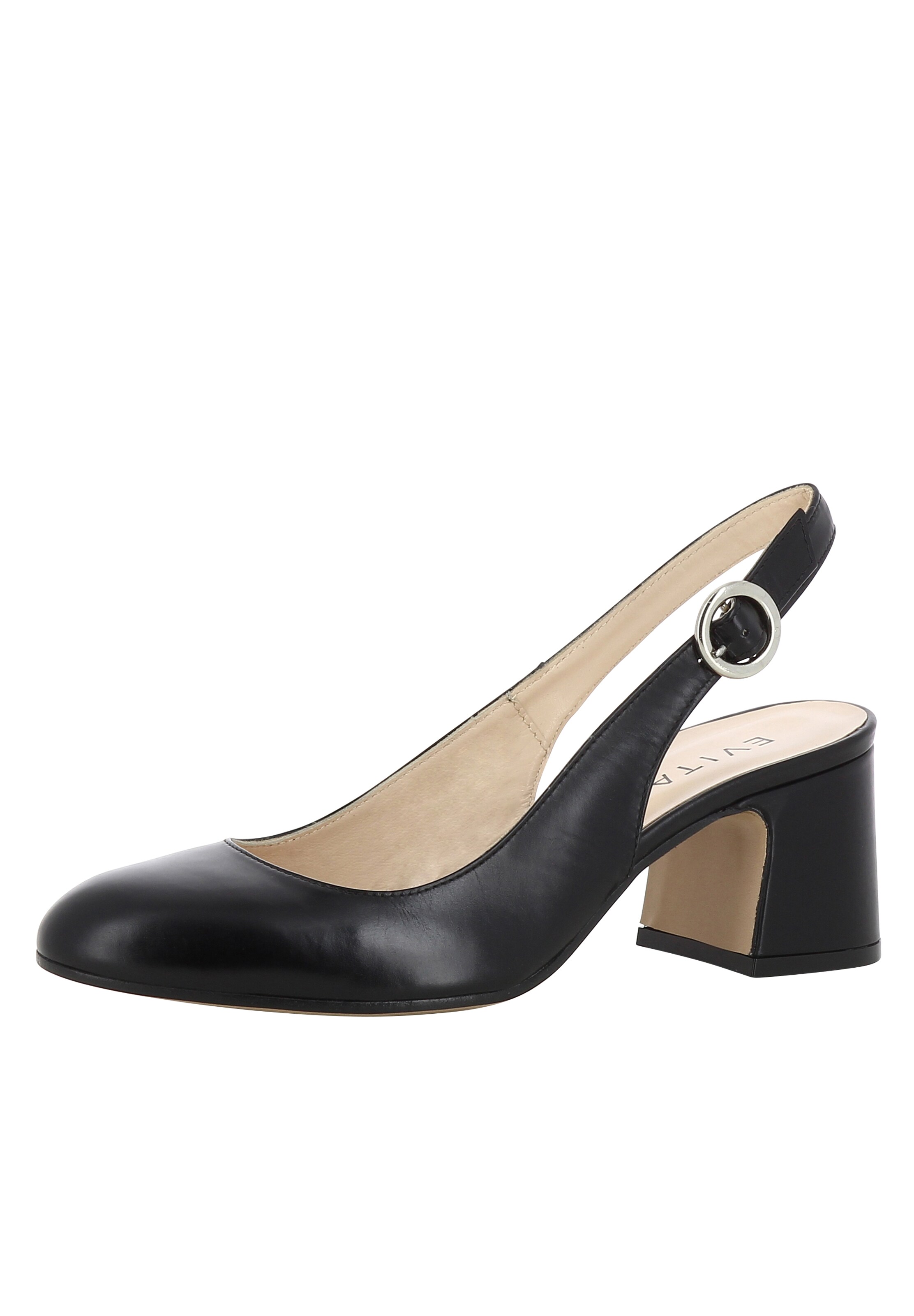 EVITA Slingback pumps in Black: front