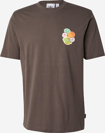 ADIDAS ORIGINALS T-Shirt in Braun: Vorderseite