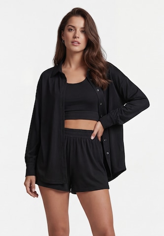 Tenue d'intérieur faina en noir : devant