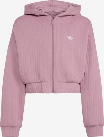 Giacca di felpa di ADIDAS ORIGINALS in lilla: frontale