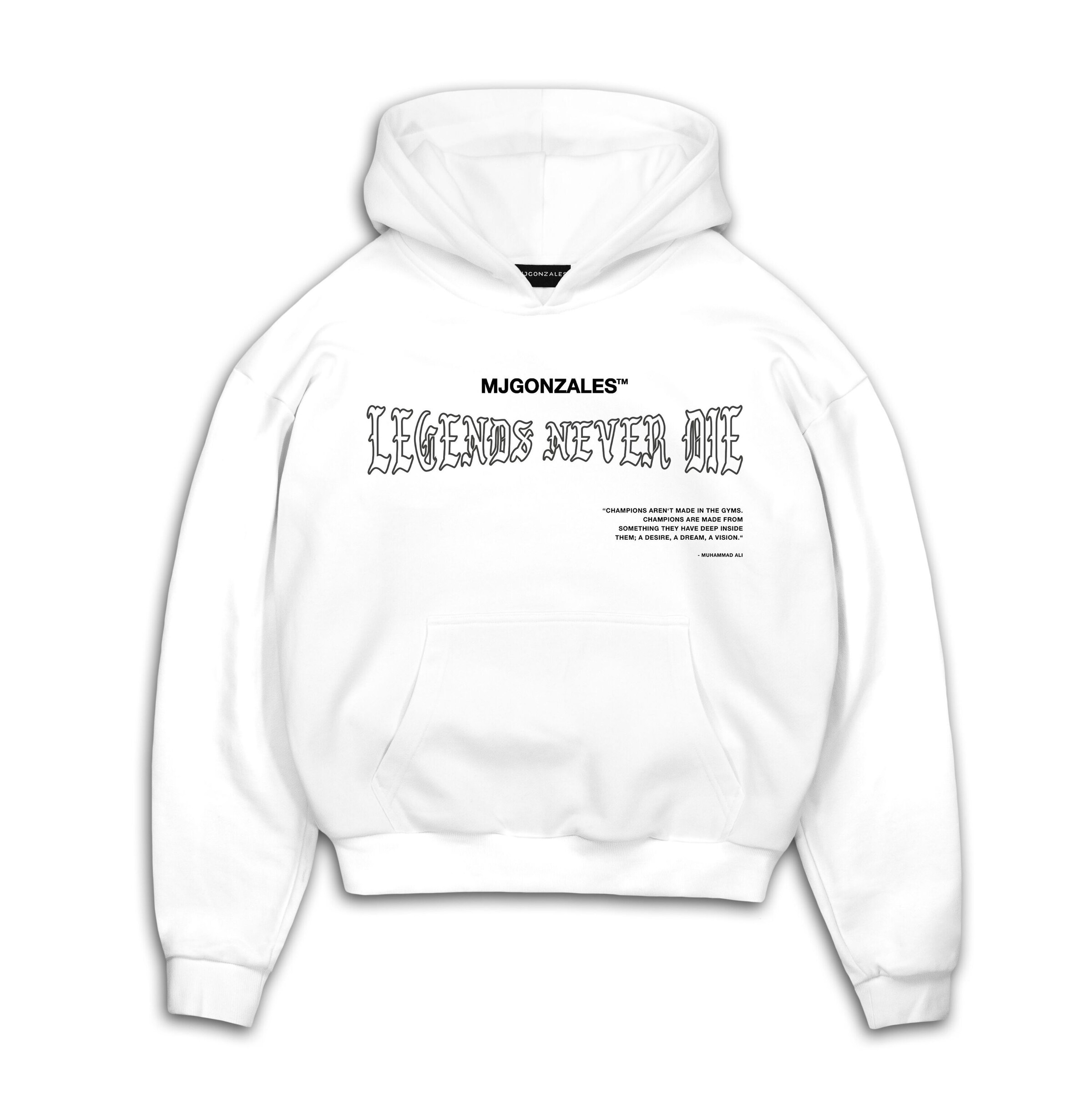 Sweat-shirt MJ Gonzales en blanc : devant