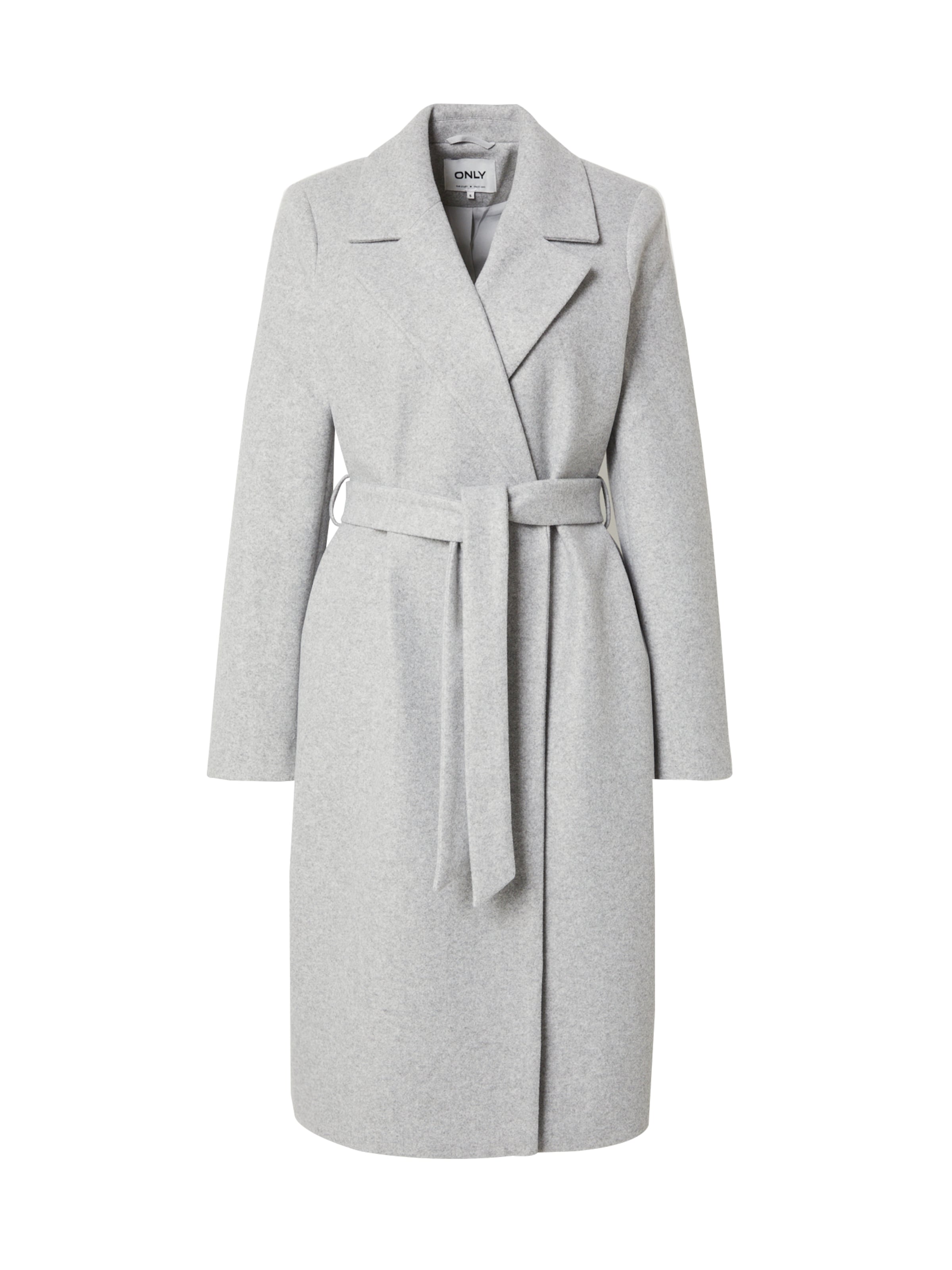 ONLY Демисезонное пальто 'ONLAlvilda' в Серый: спереди