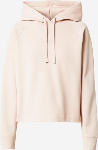 Sweat-shirt Calvin Klein en rose : devant