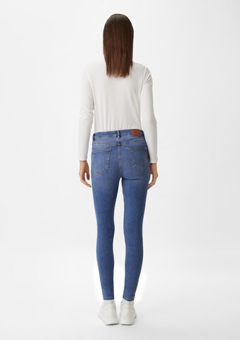 comma casual identity Skinny Jeans in Blauw: terug