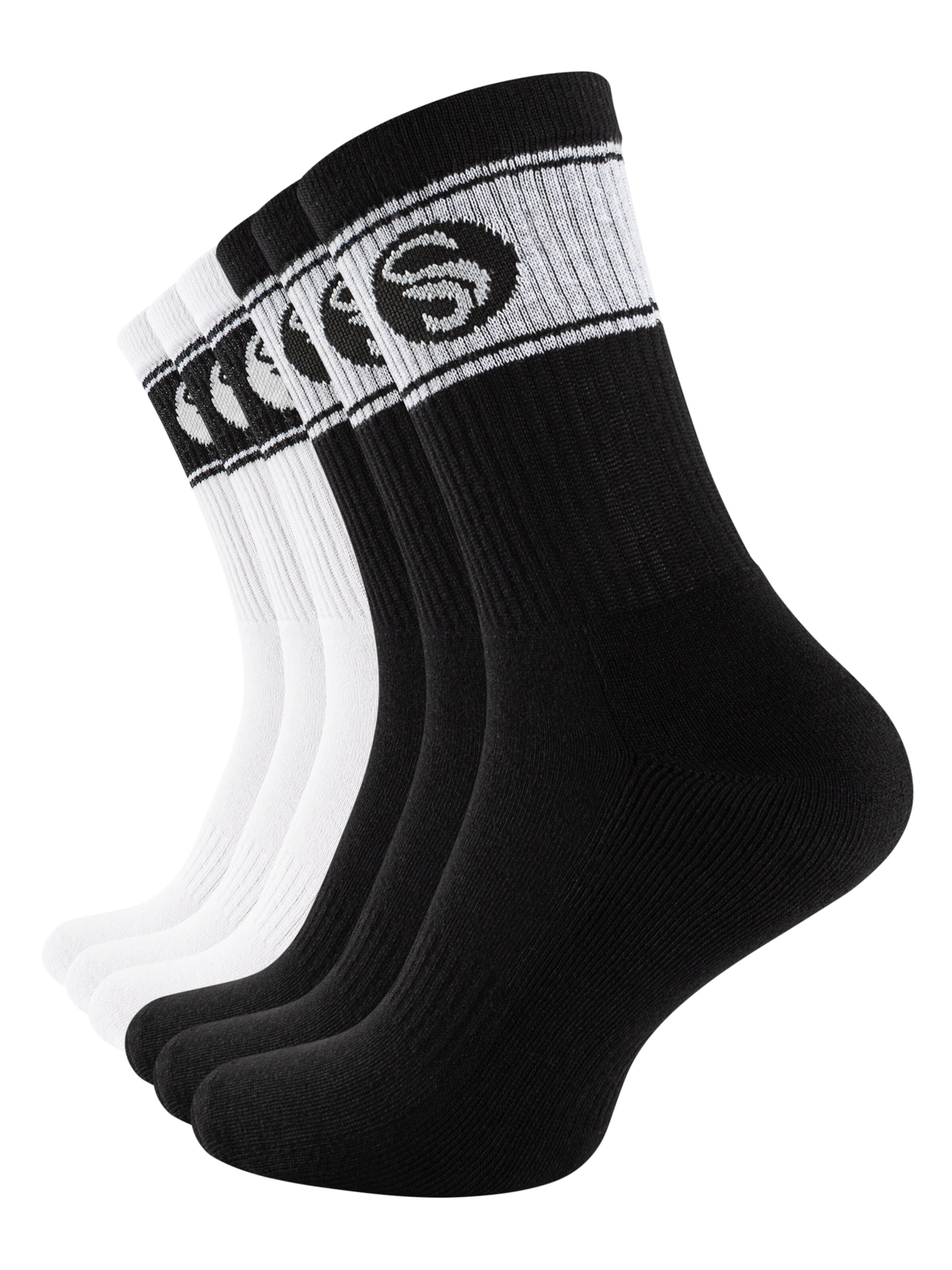 Chaussettes de sport Stark Soul en noir : devant