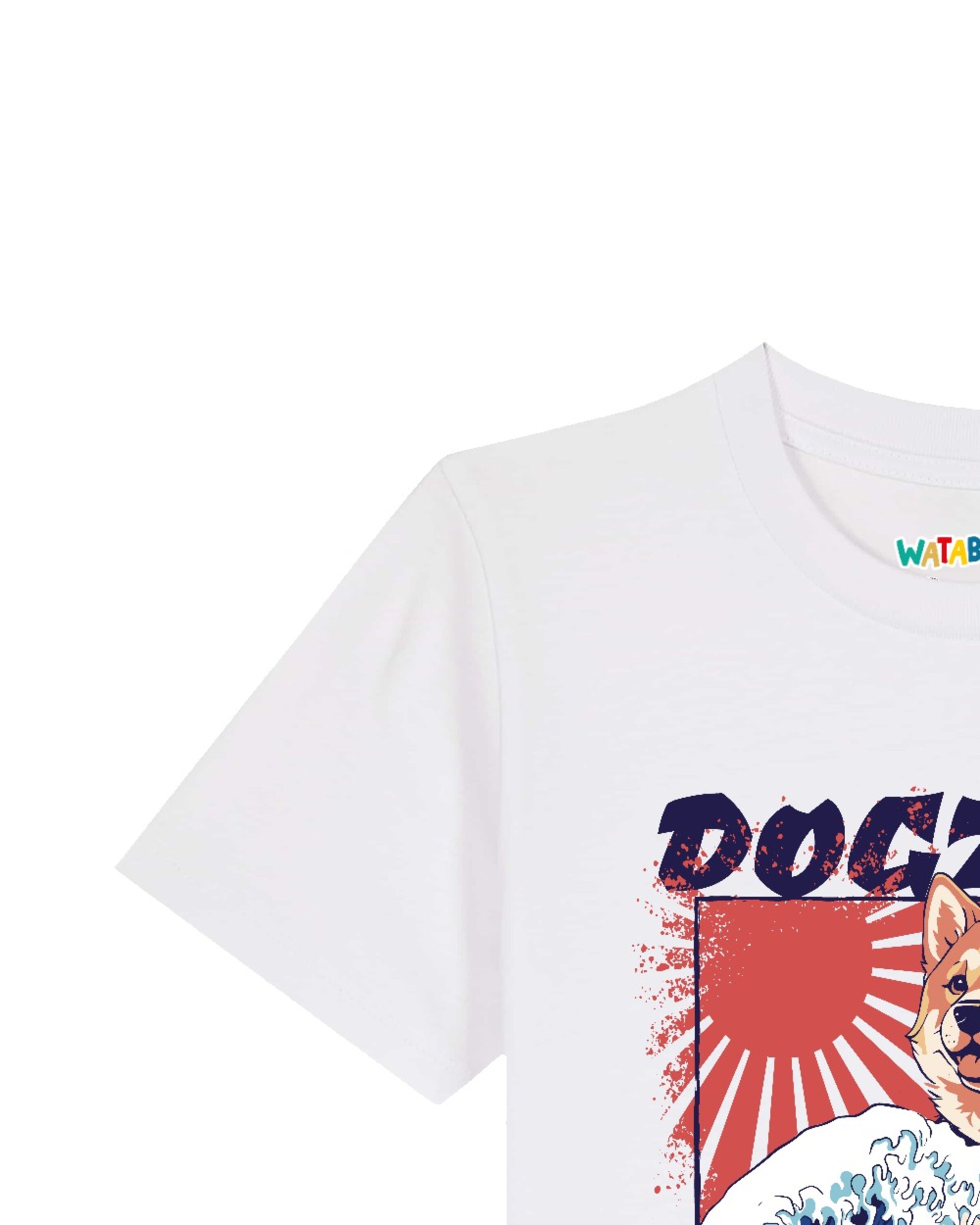 watabout.kids Shirt 'Dogzilla' in Wit