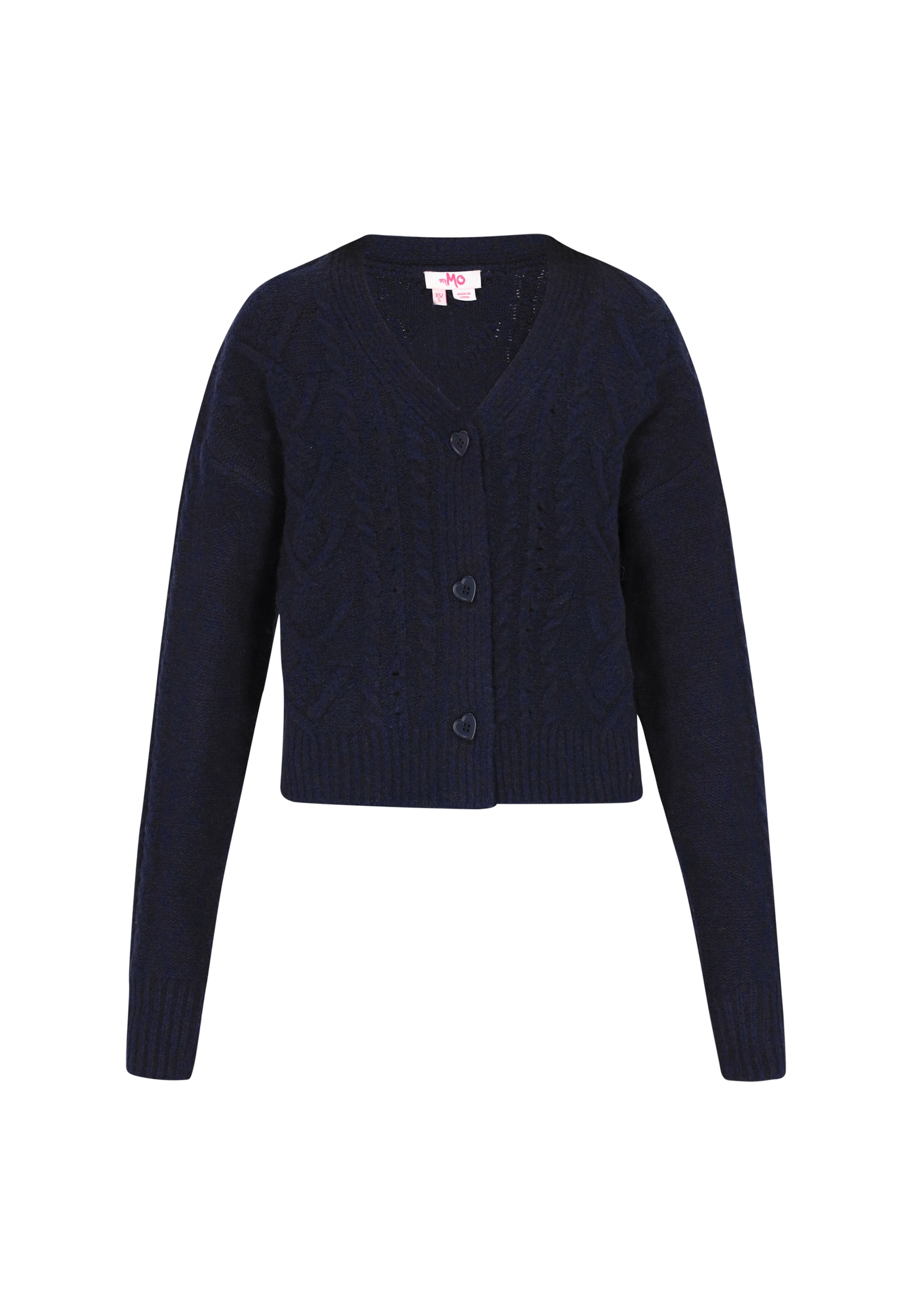 MYMO Pletena jopa | modra barva: sprednja stran