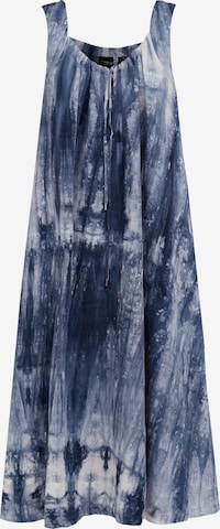 Finn Flare Sommerkleid 'Batikzauber' in Blau: Vorderseite