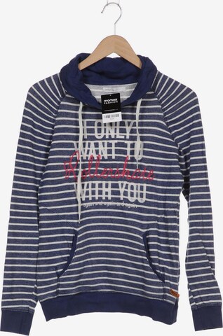 ONLY Sweatshirt & Zip-Up Hoodie in S in Blue: front