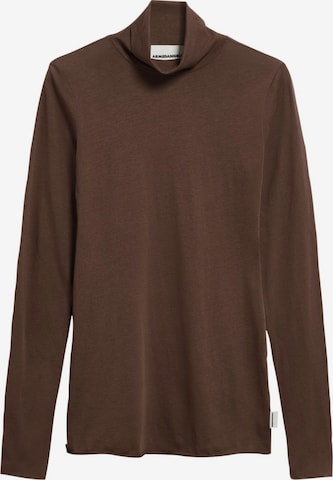 ARMEDANGELS Longsleeve 'GRAZILIANAA' SOFT in Braun: Vorderseite