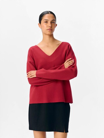 Pull-over 'OBJReynard' OBJECT en rouge : devant