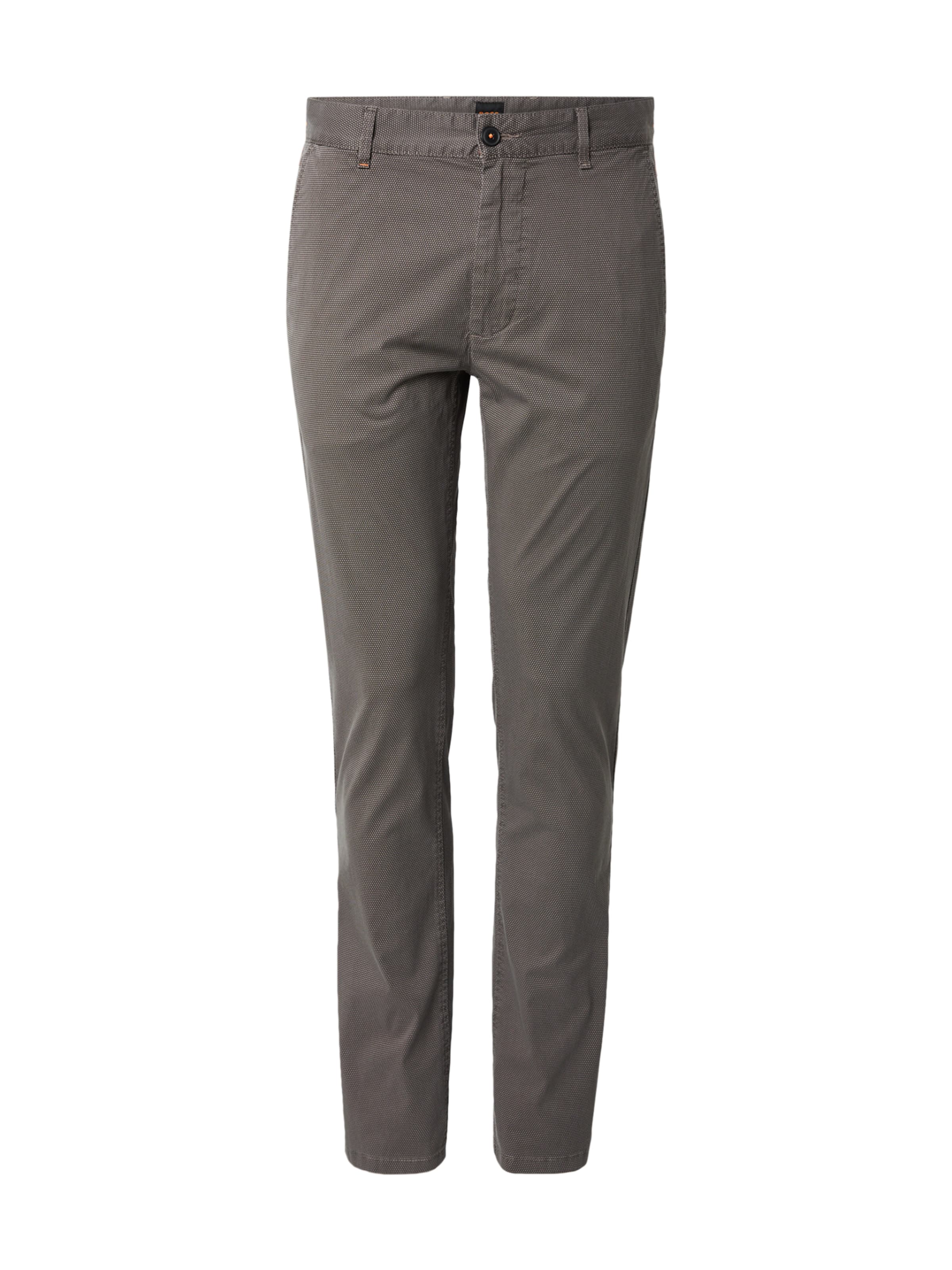 Coupe slim Pantalon chino BOSS en gris : devant